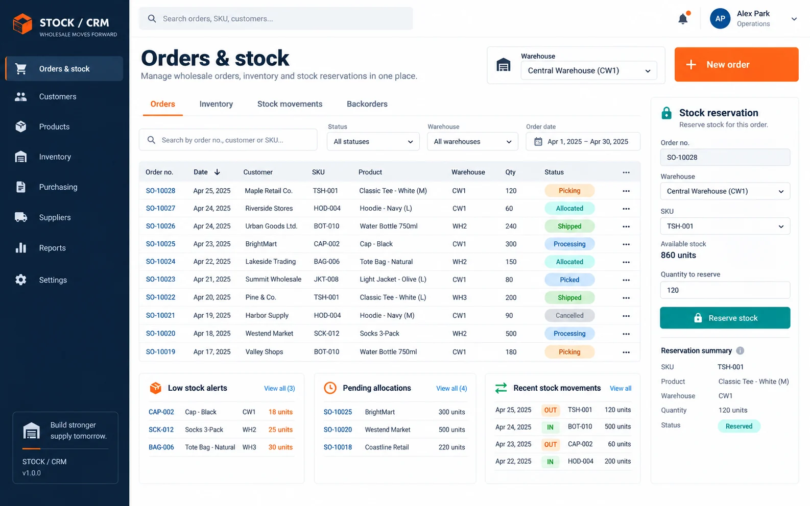 STOCK - CRM для оптових продажів і складу