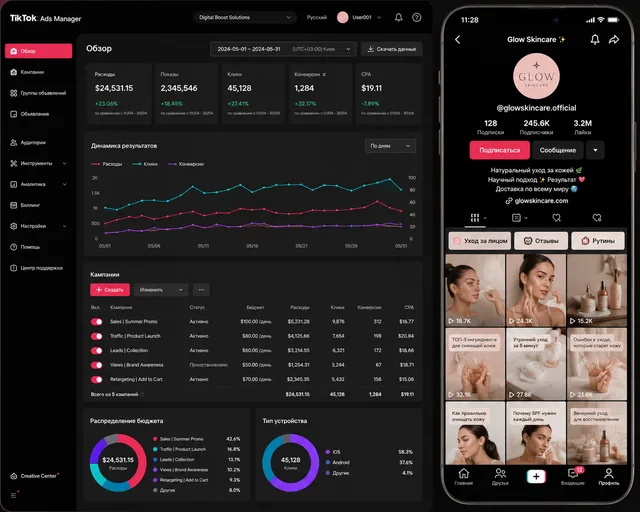 TikTok Ads для доглядової косметики